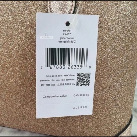 ❗️Sold Out❗️Kate Spade Shimmy Glitter Satchel & Card Holder Wallet - Picture 9 of 15